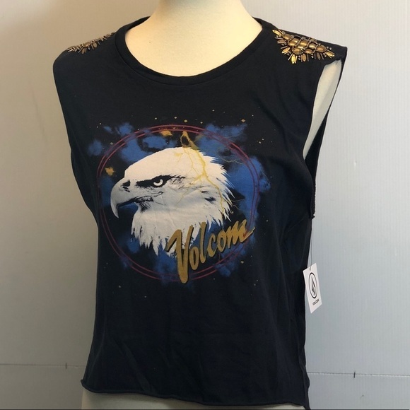 Volcom Tees Me Tank Top size S Vintage black - Picture 4 of 8